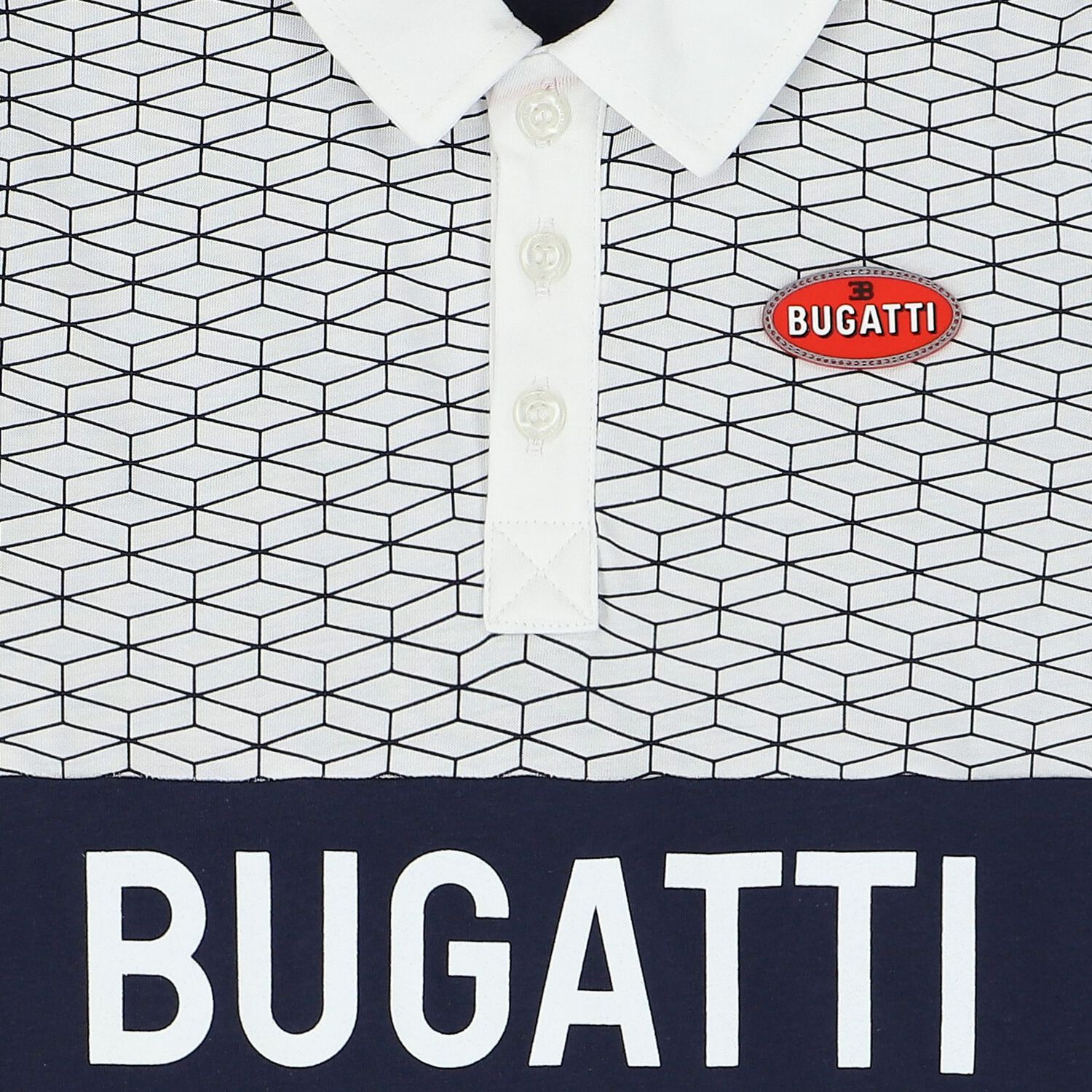 Boys Navy & White Logo  Polo Shirt, 1, hi-res