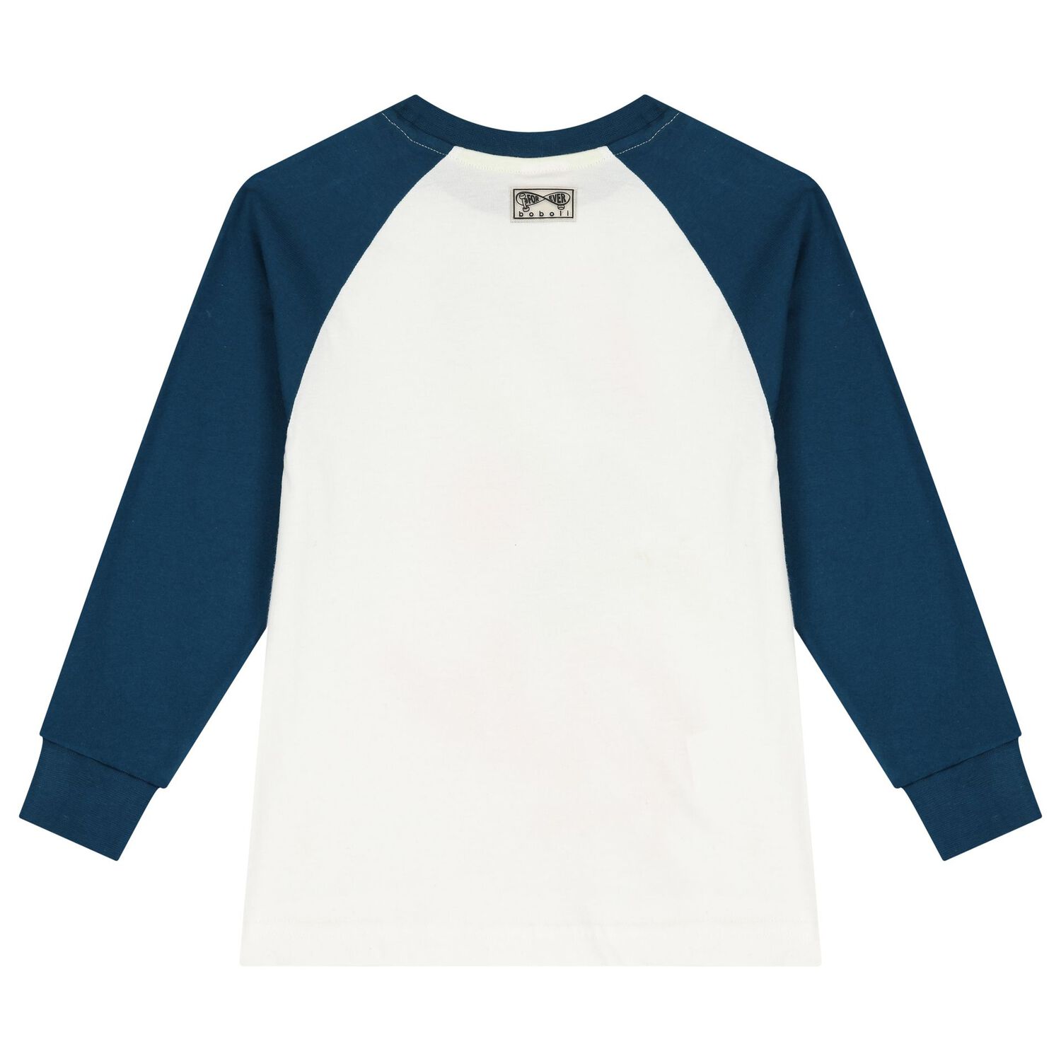 Boys Ivory & Blue Long Sleeve Top, 1, hi-res