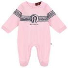 طقم بنات بالشعار باللون الزهري, 1, hi-res