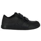 Boys Black Logo Trainers, 1, hi-res
