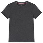 Boys Black & Grey Logo T-Shirts ( 2 Pack ), 7, hi-res