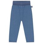 Baby Girls Ivory & Blue Tracksuit, 1, hi-res