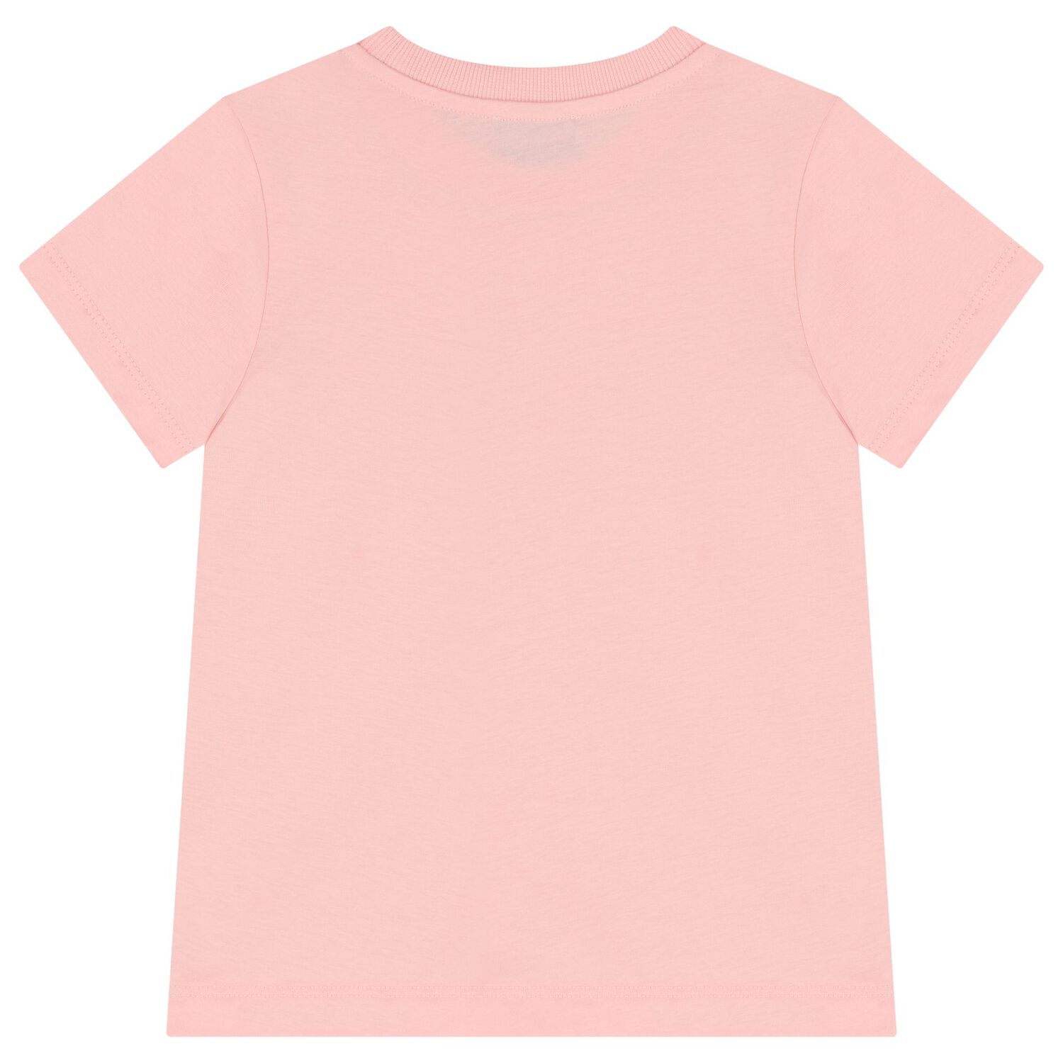 Girls Pink Teddy Bear Logo T-Shirt, 4, hi-res