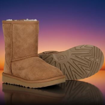 Beige Classic II Suede Boots