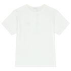 Boys White Logo T-Shirt, 1, hi-res