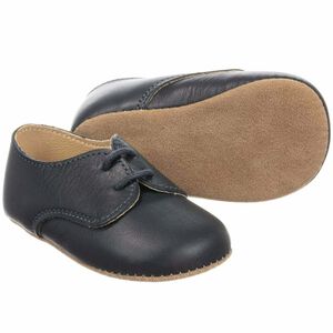 Baby Navy Leather Pre Walker Shoes