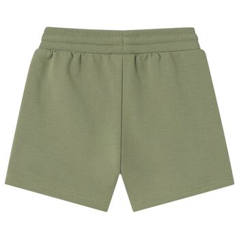 Younger Boys Green Cotton Jersey Shorts