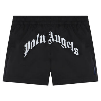 Black Logo Swim Shorts