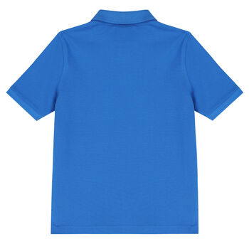 Boys Blue Logo Polo Shirt