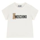 Younger White Teddy Bear Logo T-Shirt, 1, hi-res