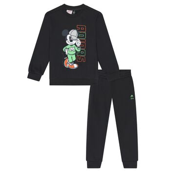 Black Disney Logo Tracksuit