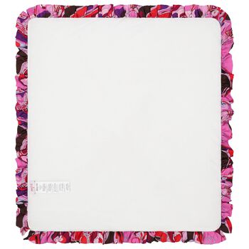 Baby Girls Ivory Orchidee Ruffle Blanket (90cm)