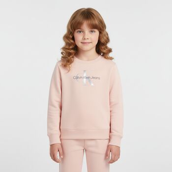 Younger Girls Pink Logo Tracksuit