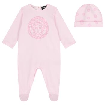 Baby Girls Pink Medusa Babygrow Gift Set