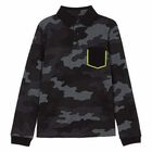 Boys Long Sleeve Camo Polo Shirt, 1, hi-res