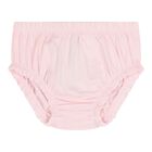 طقم فستان بتصميم تيدي بير باللون الوردي للبنات , 1, hi-res