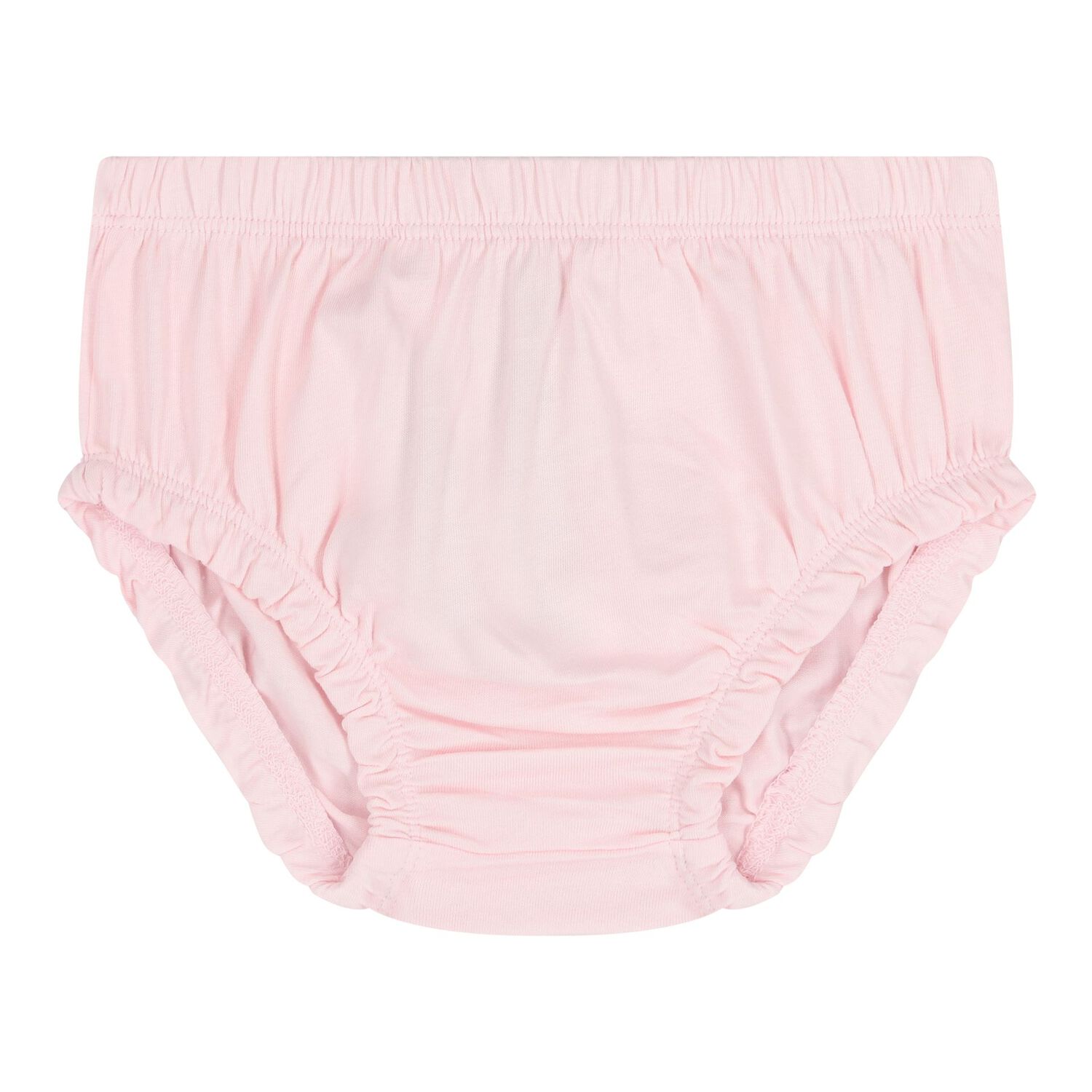 طقم فستان بتصميم تيدي بير باللون الوردي للبنات , 1, hi-res