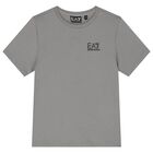 Boys Grey Logo T-Shirt, 15, hi-res