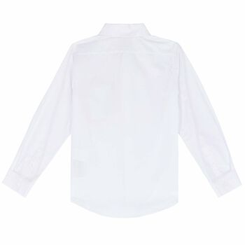 Boys White Cotton Shirt