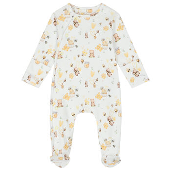 White & Yellow Honey Babygrow