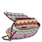 Girls Pink Zig Zag Shoulder Bag ( 17cm ), 1, hi-res