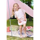 Girls Pink Ruffle Chiffon Shorts Set, 1, hi-res