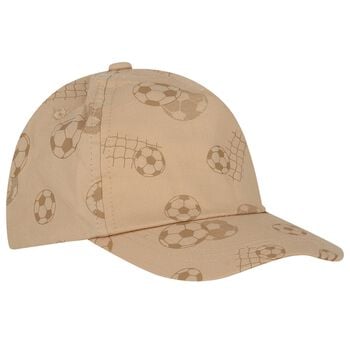 Baby Boys Beige Football Cap