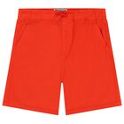 Boys Red Logo Shorts, 2, hi-res