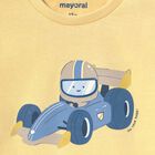 Younger Boys Yellow Racing Car Long Sleeve Top, 2, hi-res