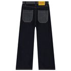 Girls Blue Denim Jeans, 1, hi-res