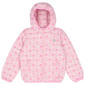 Younger Girls Bear Logo Padded Jacket