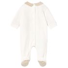 Ivory & Beige Babygrow, 1, hi-res