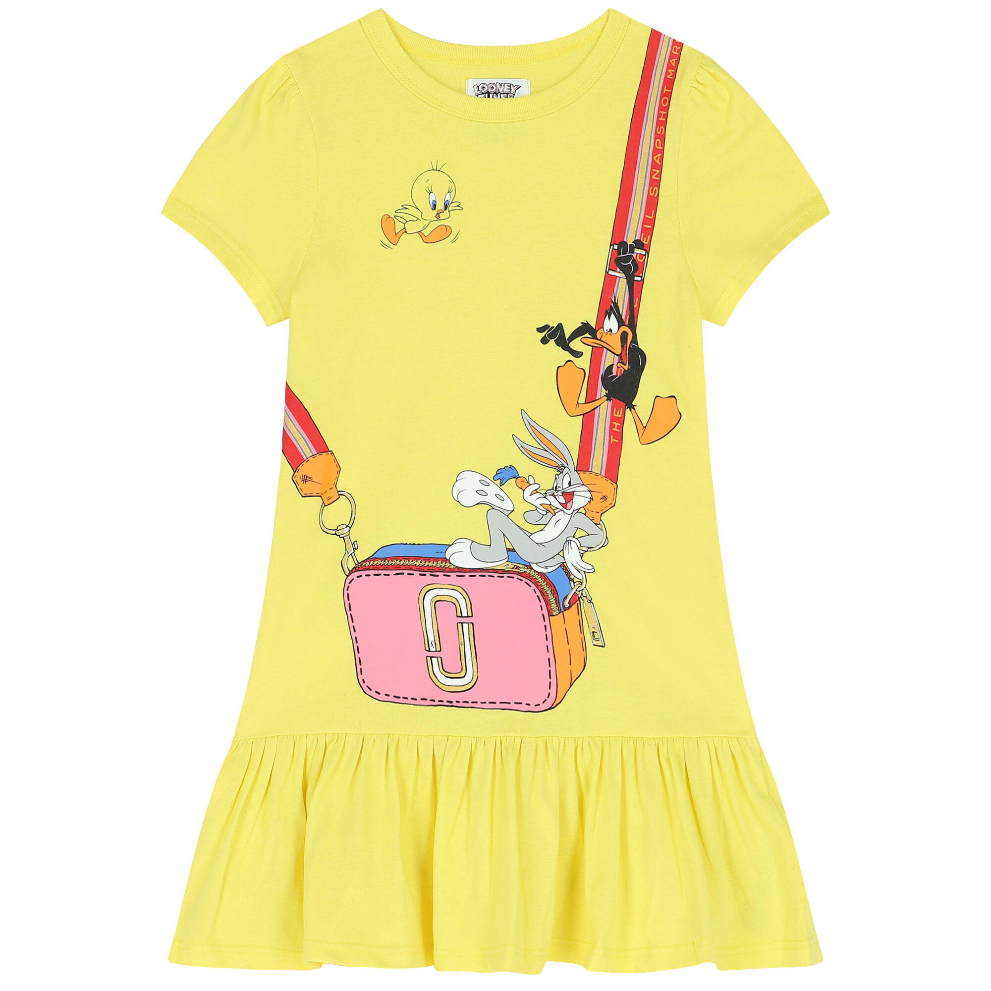 MARC JACOBS Girls Yellow Logo Dress Junior Couture Bahrain