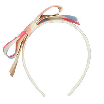 Girls Multi-Colored Striped Hairband