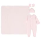 Baby Girls Pink & White Babygrow Gift Set, 3, hi-res