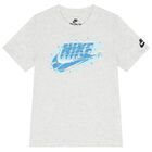 Boys Grey Icy Futura Logo T-Shirt, 2, hi-res