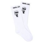 White Ikonik Karl Logo Socks, 1, hi-res