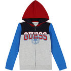 Boys Grey Logo Tracksuit, 1, hi-res