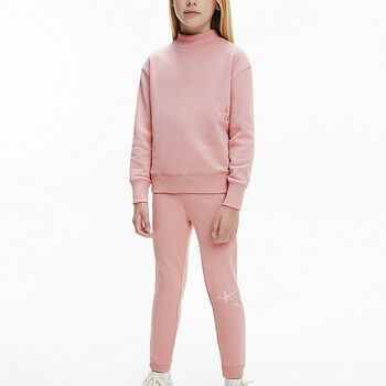 Girls Pink Logo Joggers