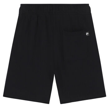 Black Embroidered Jurassic Logo Shorts