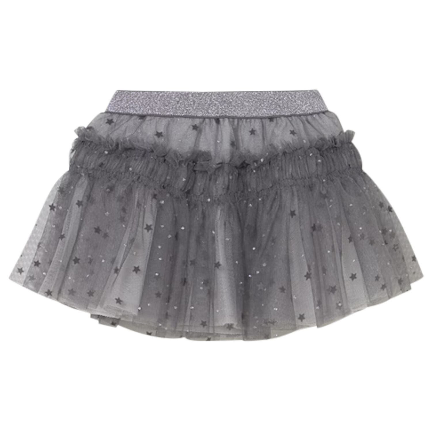 Younger Girls Grey Tulle Skirt, 1, hi-res image number null