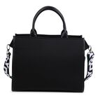 Girls Black Logo Tote Bag, 1, hi-res