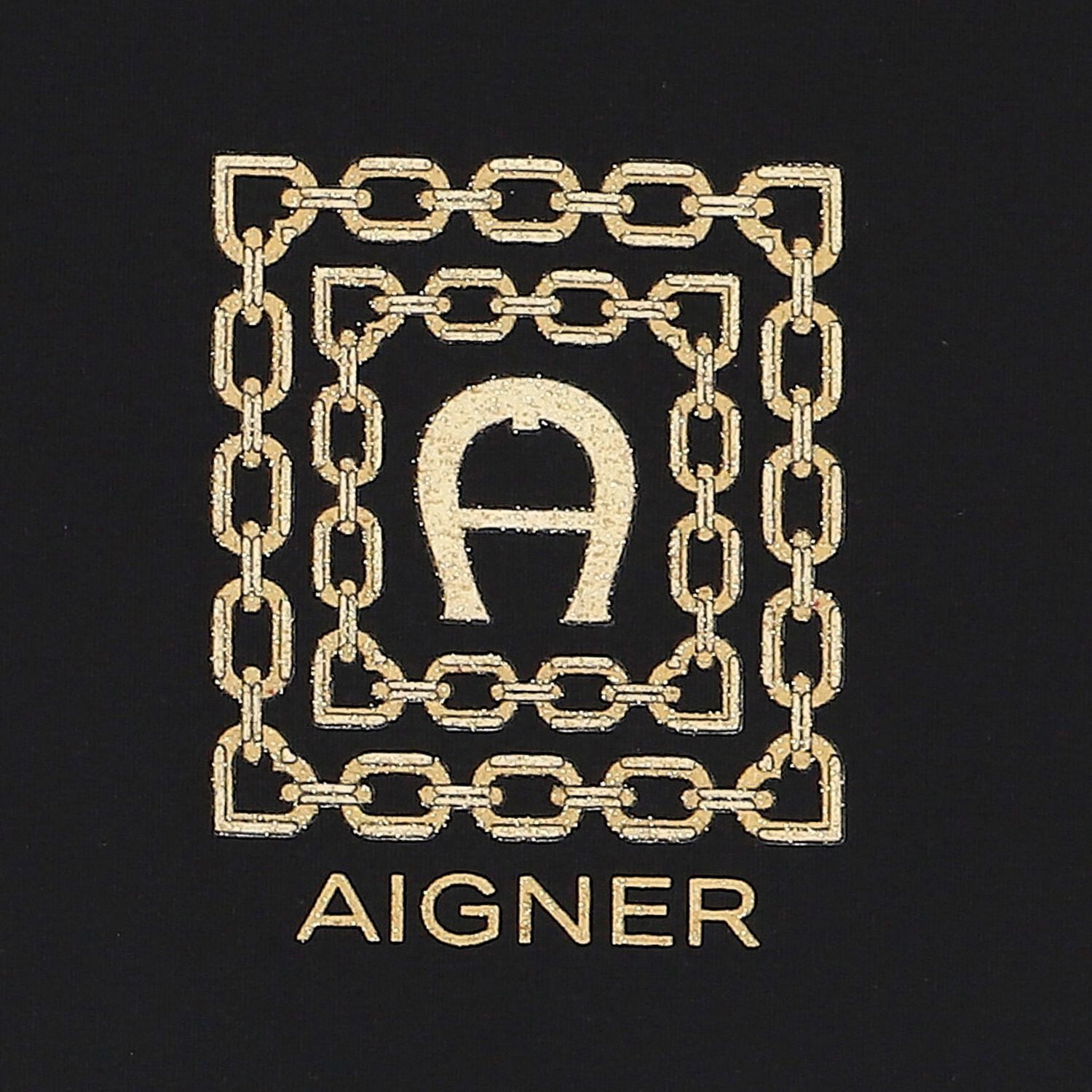 Girls Black & Gold Logo Dress, 1, hi-res