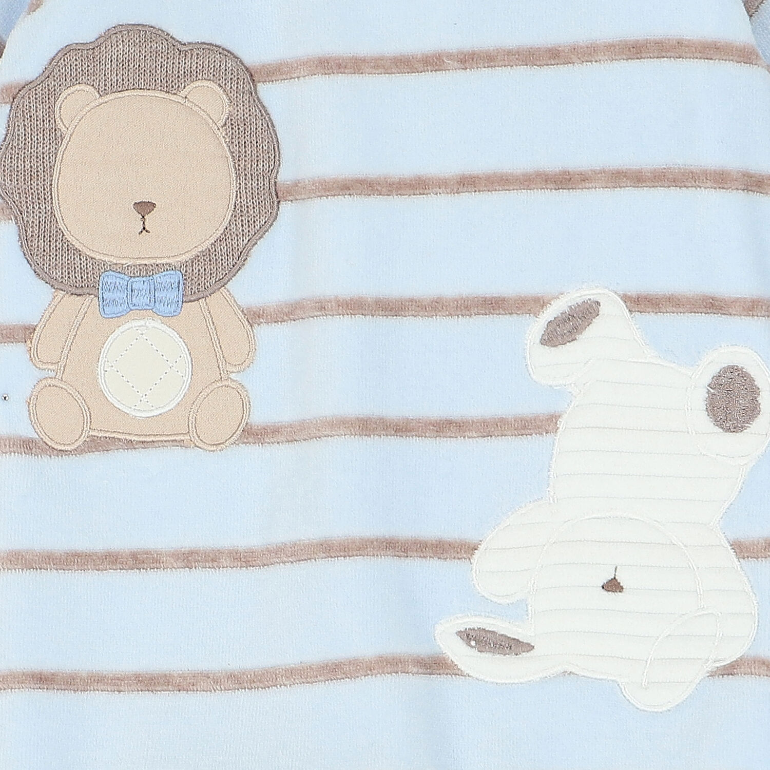 Baby Boys Blue Striped Babygrow, 1, hi-res image number null