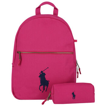Pink Logo Backpack