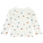 طقم هدايا ملابس أطفال بناتي عاجية اللون مزينة برسومات دببة بولو وتوت, 1, hi-res