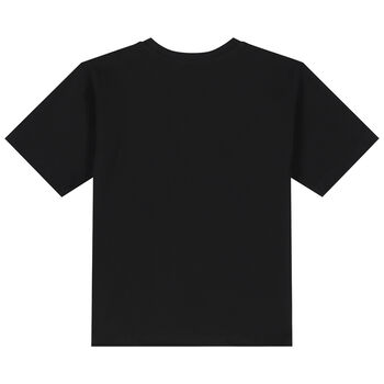 Black Teddy Bear Logo T-Shirt