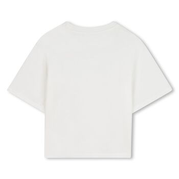 Girls White Logo T-Shirt