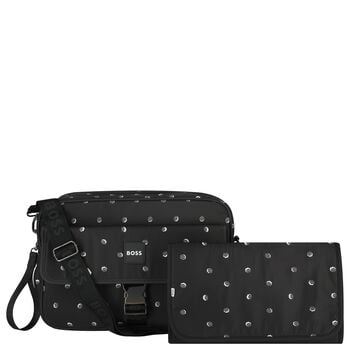 Black Logo Baby Changing Bag