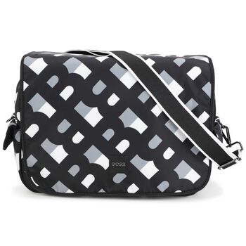 Black & White Logo Baby Changing Bag